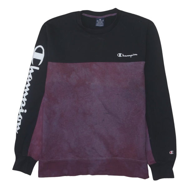 Champion 90's Black Heavyweight Crew Neck Sweatshirt Men's M