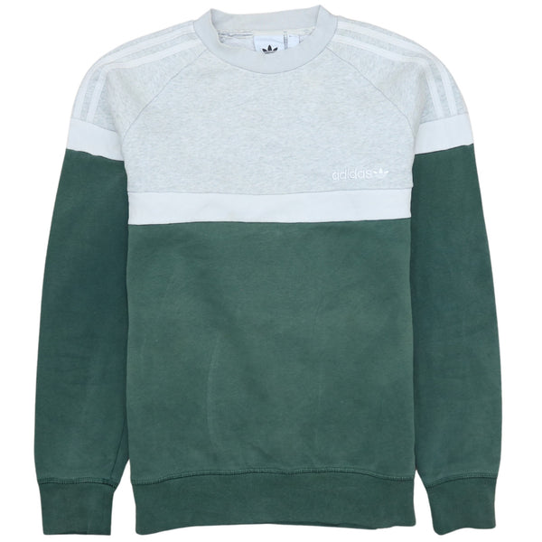 Adidas 90's Vintage XSmall Crew Neck Sweatshirt Green Heavyweight