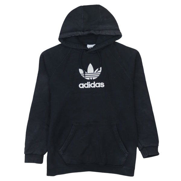 Adidas Vintage 90's Spellout Black Pullover Hoodie Medium