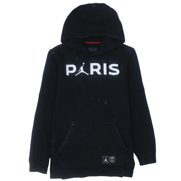 Jordan Retro 90's Paris Pullover Hoodie Black Small Men's Cotton