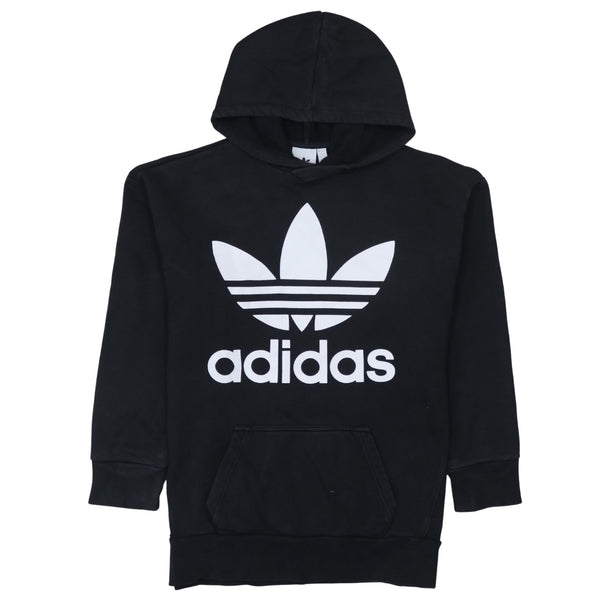 Adidas 90's Spellout Pullover Hoodie XSmall Black