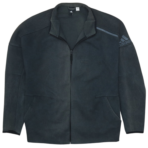 Adidas Vintage 90's Black XXXLarge Heavyweight Zip Sweatshirt