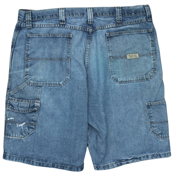 Vintage Wrangler 90's Blue Baggy Chino Shorts Men's 38