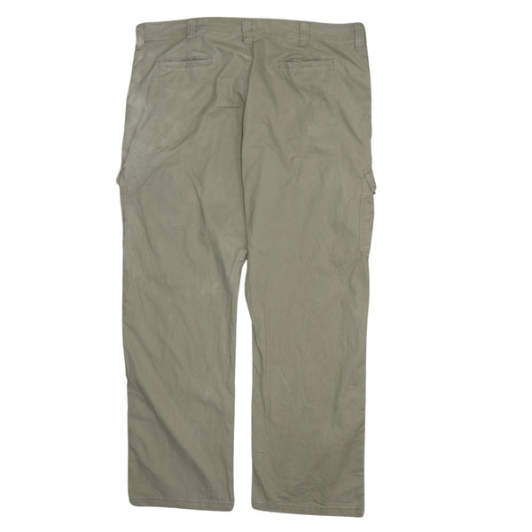 Wrangler 90's Relaxed Fit Straight Leg Baggy Trousers / Pants 42 Beige Cream