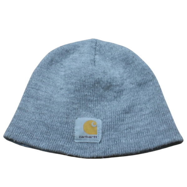 Carhartt 90's Grey Winter Beanie Hat Ribbed Knit Cap One Size