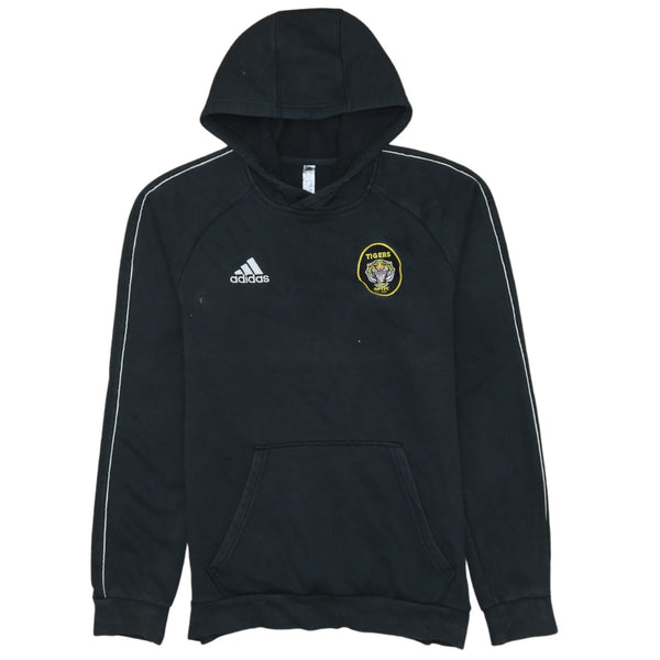 Adidas 90s Black Drawstring Pocket Pullover Hoodie Men's Small