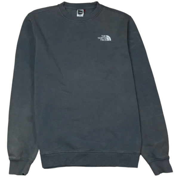 Vintage The North Face 90's Heavyweight Crew Neck Sweatshirt Small Grey