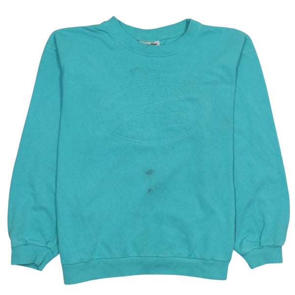 Lacoste 90's Spellout Crew Neck Sweatshirt Large  Green