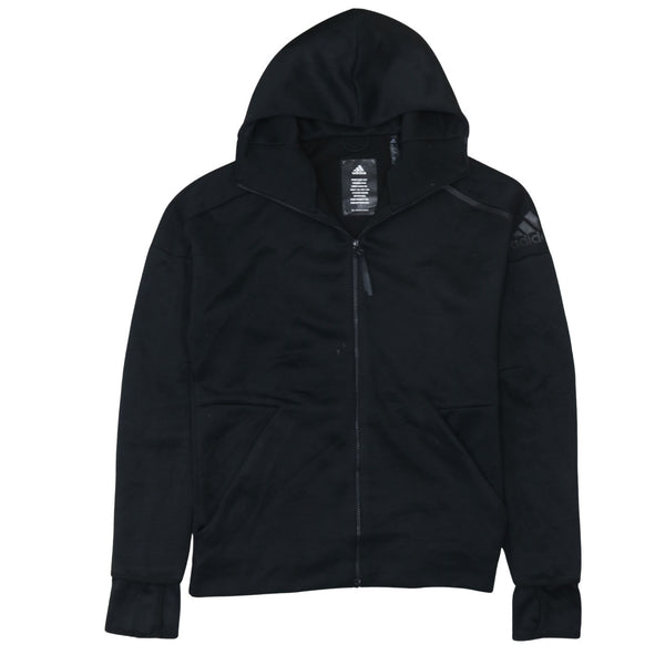 Adidas 90's Sportswear Full Zip Up Hoodie Medium Black