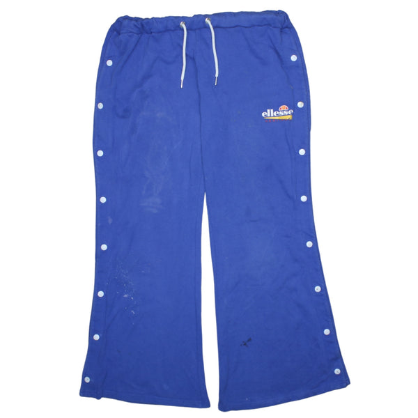 Ellesse 90's Lightweight Straight Leg Baggy Blue Trousers Pants Size 32
