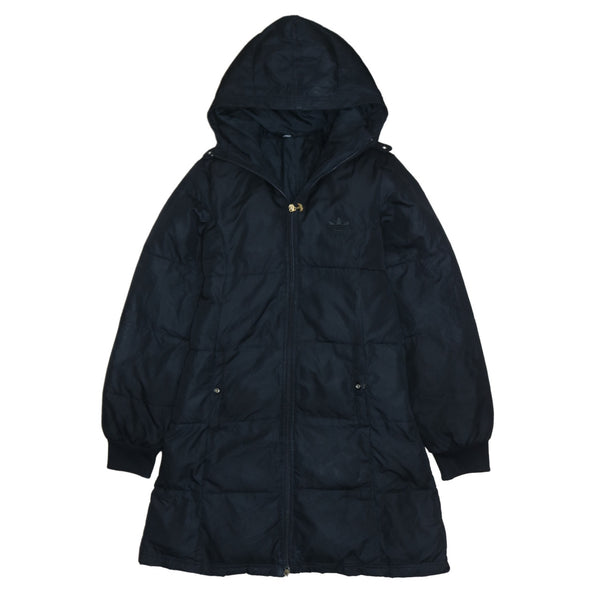 Adidas 90's Black Hooded Full Zip Up Windbreaker Men's Small