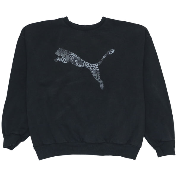Puma 90's Vintage Spellout Sweatshirt Men's XLarge Black
