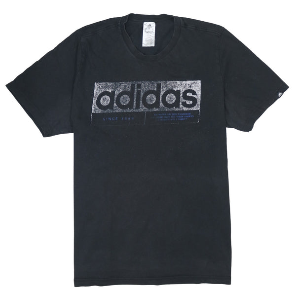 Adidas 90s Vintage Black Spellout T-Shirt Mens XLarge