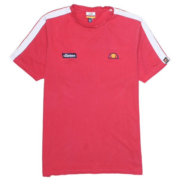 Vintage Ellesse 90's Red Crew Neck Short Sleeves T Shirt Men's Large