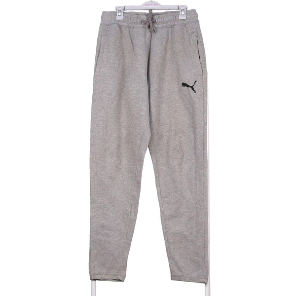 Puma 90's Grey Joggers Sweatpants Mens Small Elastic Waist Drawstring