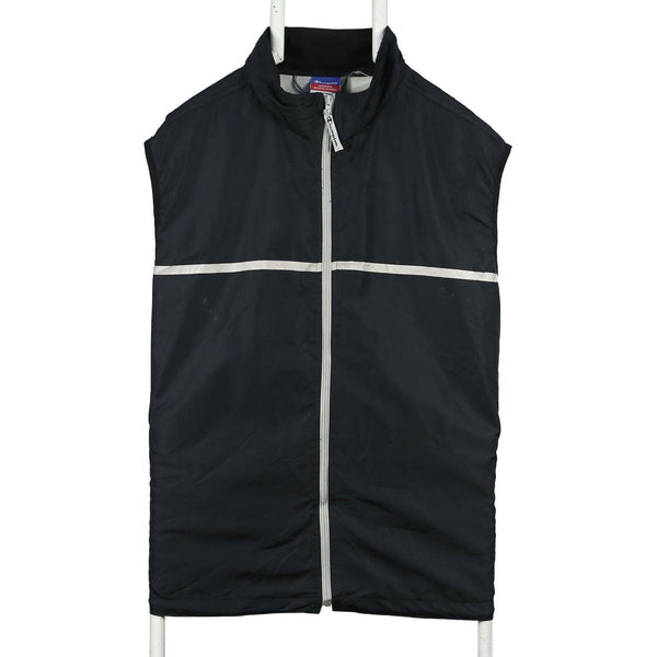 Champion 90s Men's Waterproof Lightweight Black Zip Up Vest 2XL