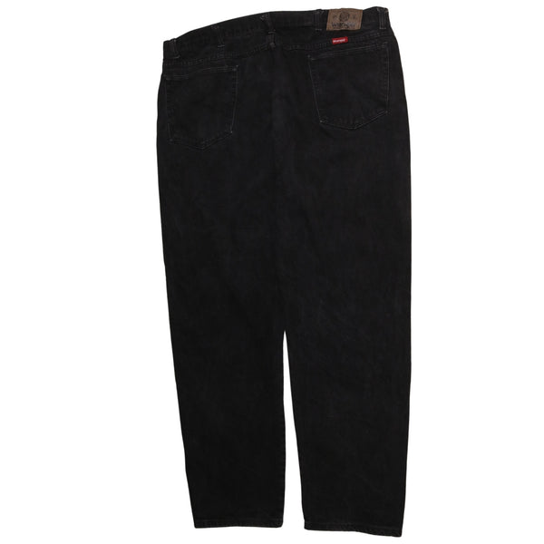 Vintage Wrangler 90's Straight Leg Baggy Trousers Pants 44 Black