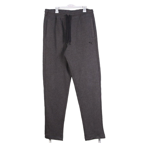 Puma 90's Vintage Grey Drawstring Joggers Sweatpants Men's Large
