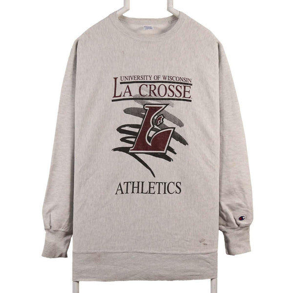 90's Champion Grey Crewneck Printed Sweatshirt Men XXLarge 2XL