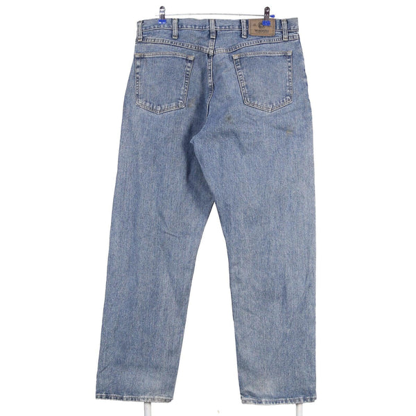 Wrangler Men's Light Wash 90's Denim Straight Leg Jeans 36x32 Blue