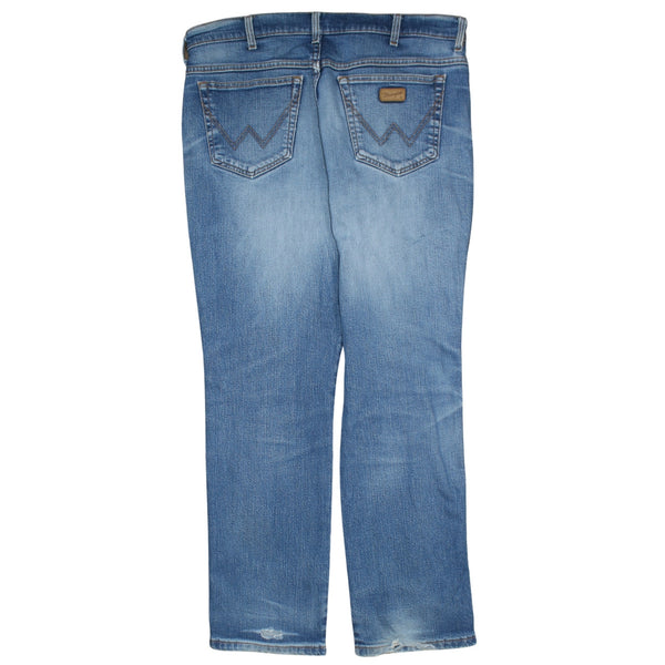 Wrangler 90's Lightwash Straight Leg Baggy Jeans / Pants 38 Blue