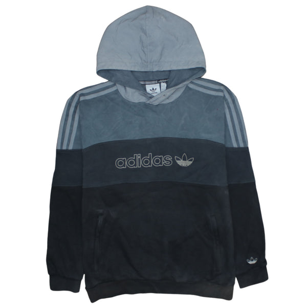 Adidas 90's Spellout Pullover Hoodie Large Black