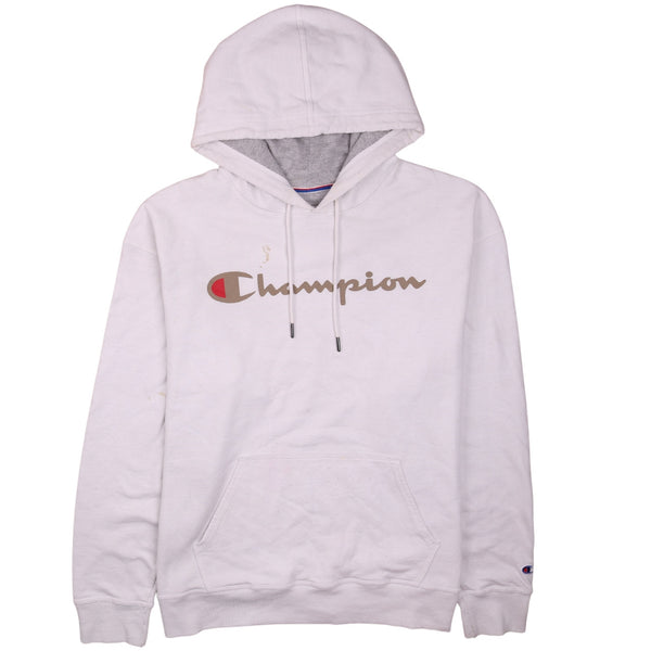 Champion 90's White Pullover Hoodie XL Spellout Streetwear Men's