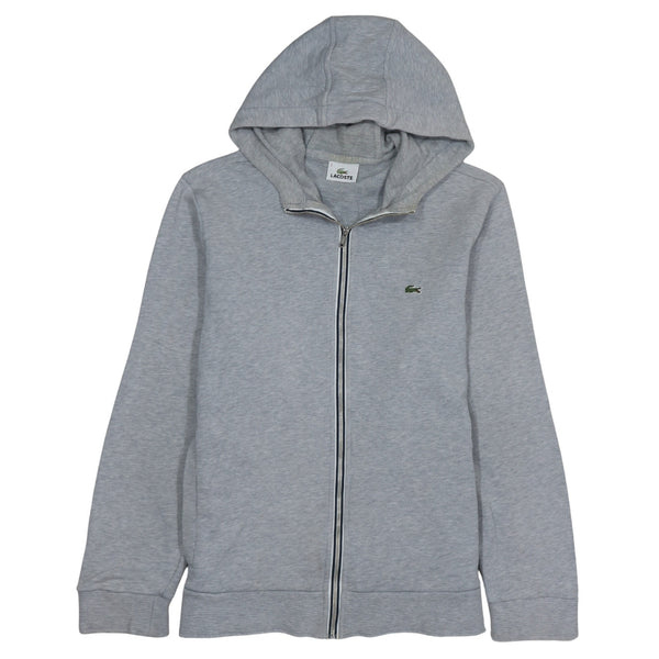 Lacoste 90's Sportswear Full Zip Up Hoodie Medium  Grey
