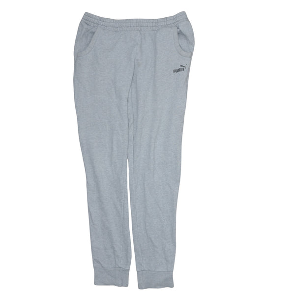 Puma Vintage 90's Grey Joggers Elastic Waist Sweatpants Women's L