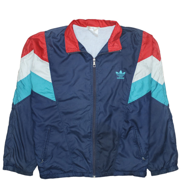 Adidas 90's Lightweight Full Zip Up Windbreaker XLarge  Navy Blue