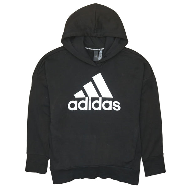 Adidas 90's Spellout Pullover Hoodie Black Medium Women's Medium