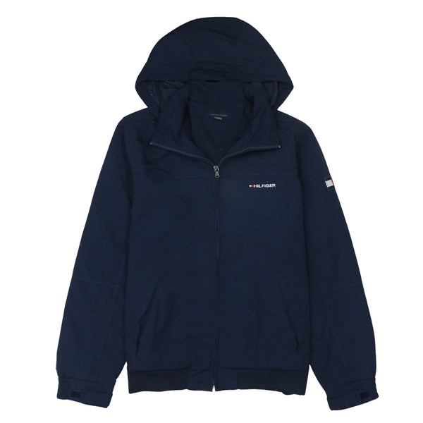 Tommy Hilfiger 90's Lightweight Full Zip Up Hoodie Large Navy Blue