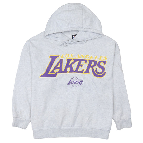 NBA 90's Los Angeles Lakers Pullover Hoodie Medium Grey