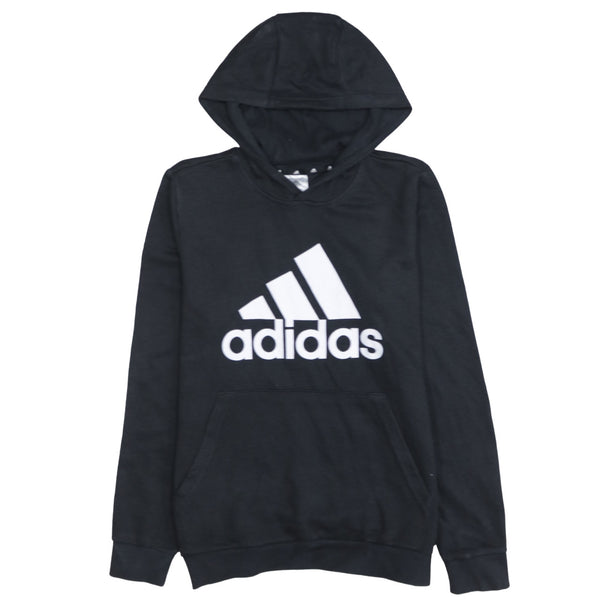 Adidas 90's Spellout Pullover Hoodie Large Black