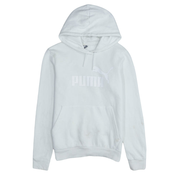 Puma 90's Spellout Pullover Hoodie Medium White
