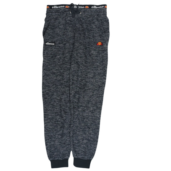 Ellesse 90's Rib Cuff Casual Joggers / Sweatpants 28 Black