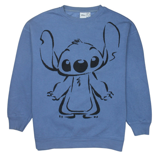 Disney 90's Stitch Crew Neck Sweatshirt XXSmall Blue