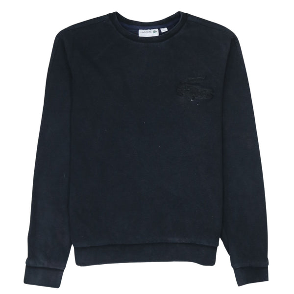Lacoste 90's Lightweight Crew Neck Sweatshirt Medium Black