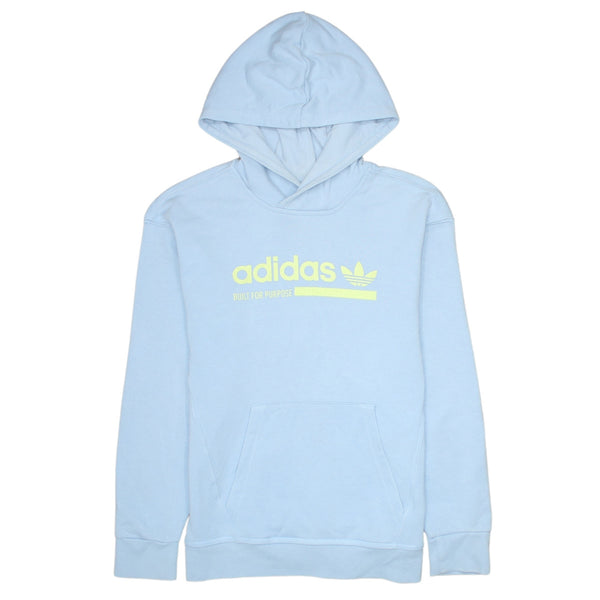Adidas 90's Spellout Pullover Hoodie Medium Blue