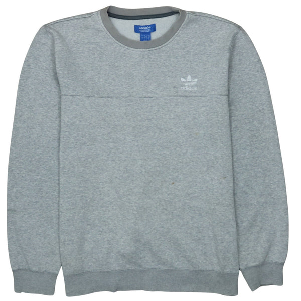 Adidas 90's Lightweight Crew Neck Sweatshirt Large Grey
