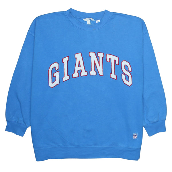 NFL 90's Giants Crew Neck Sweatshirt Large Blue