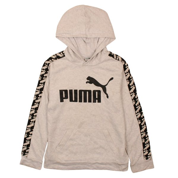 Puma Vintage 90's Grey Spellout Pullover Hoodie, Women’s Large Size