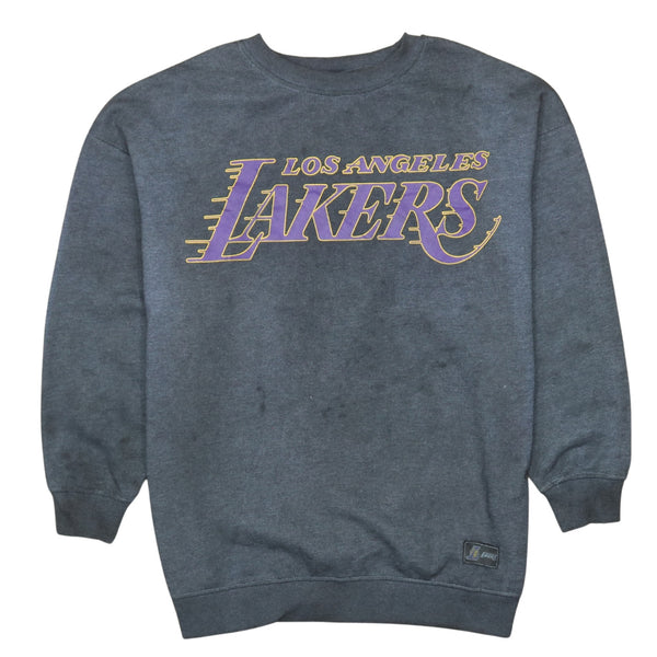 Vintage NBA 90s Los Angeles Lakers Crew Neck Sweatshirt Small Black