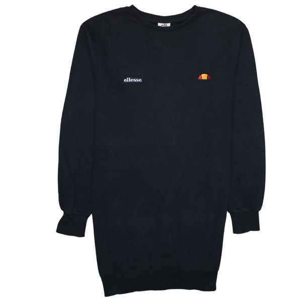 Ellesse 90's Lightweight Crew Neck Sweatshirt Medium  Black