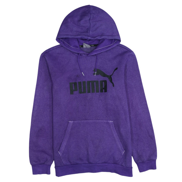 Puma 90's Spellout Pullover Hoodie Small Purple