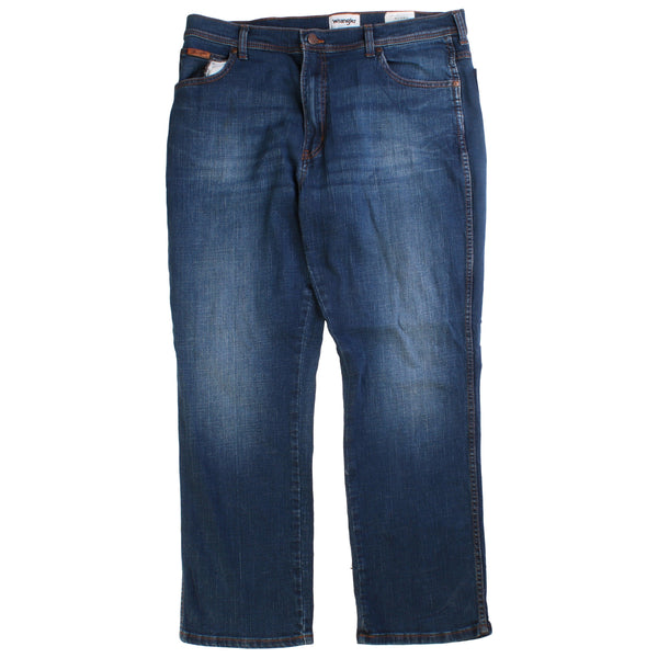 Wrangler Vintage Denim Jeans Navy Blue Men 38  Heavyweight Pants Relax Fit