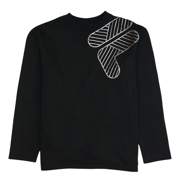 Vintage 90's Fila Lightweight Crew Neck Sweatshirt Black Men's Medium