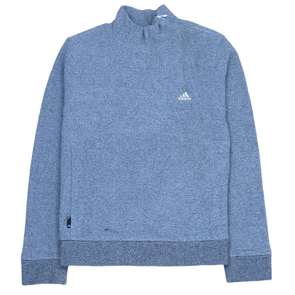 Adidas Vintage 90's Spellout Blue Sweatshirt Pullover Men's Small Size