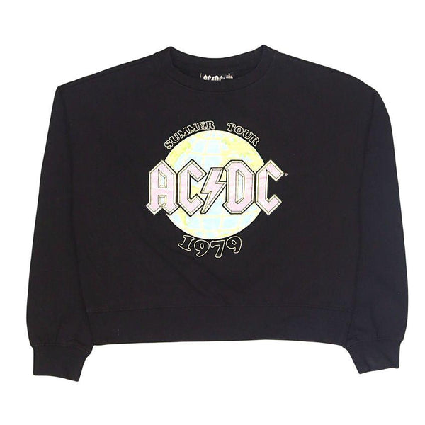 Acdc 90's Vintage Black Crewneck Sweatshirt Women's Small Size