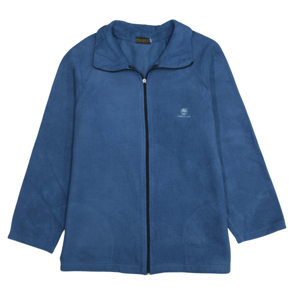 Timberland 90's Blue Hiking Warm Fleece Jumper Small, Full Zip Up